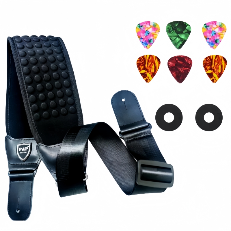Guitar Strap Padded - P&P Set Tali Gitar Spons 3D