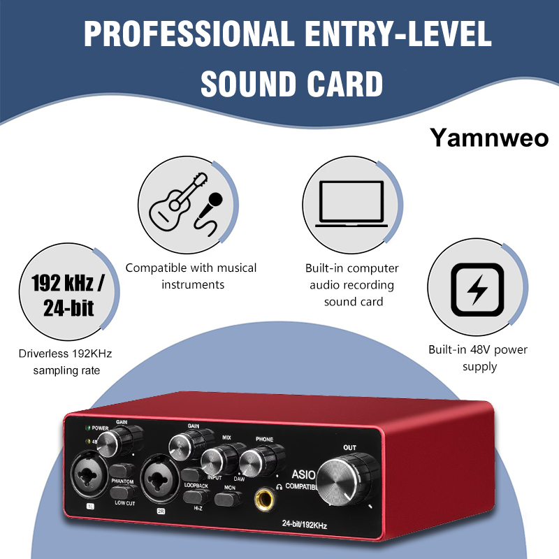 Audio Music Cutting - YAMNWEO MD22 Antarmuka Audio USB Portabel