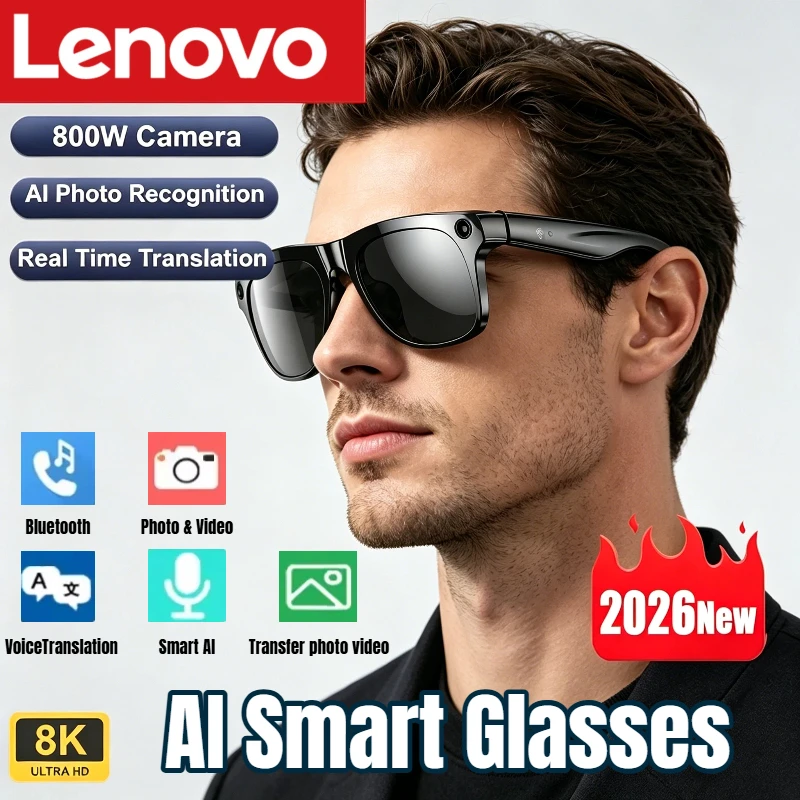 Audio Hd Music - Kacamata Pintar Lenovo AI 8K HD