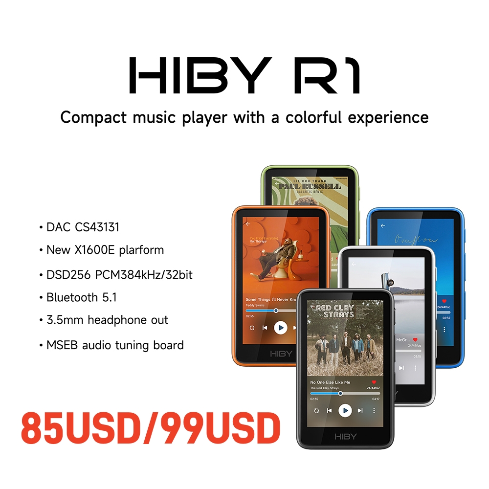 100% Original HiBy R1 Pemutar  - Audio Music Web ulasan dan harga