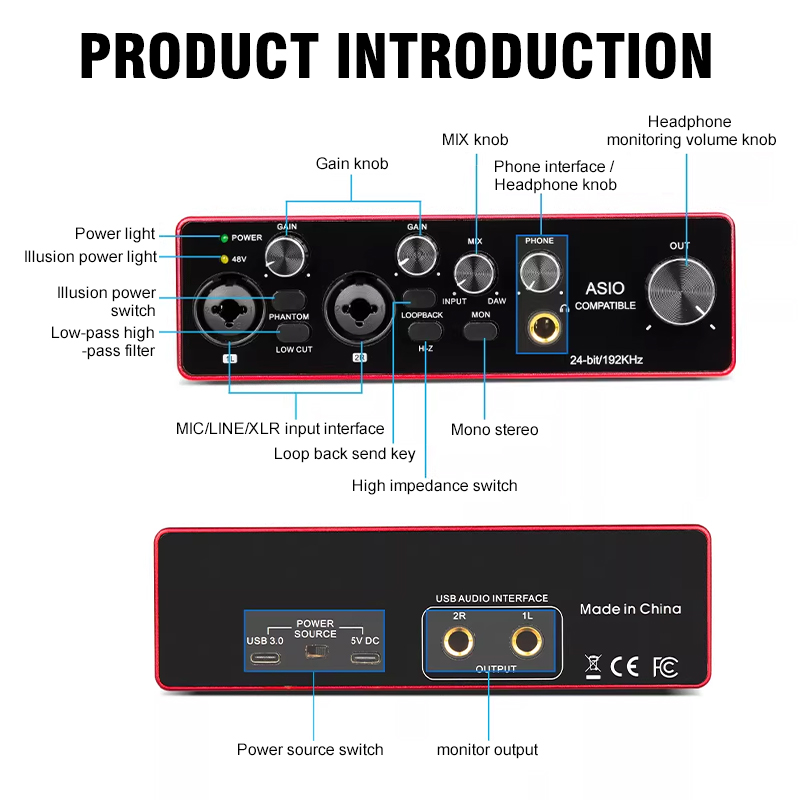 YAMNWEO MD22 Antarmuka Audio U - Audio Music Cutting ulasan dan harga