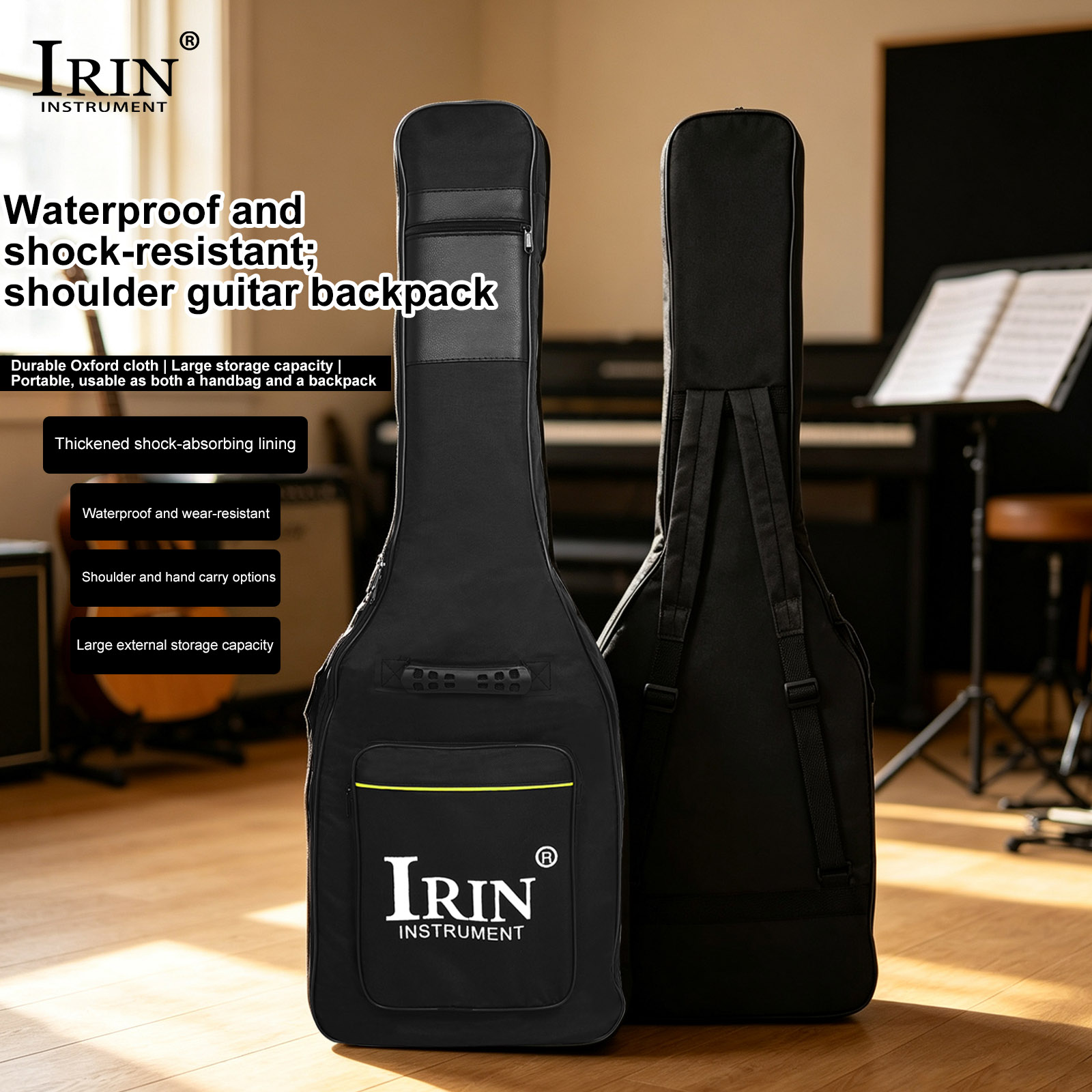 IRIN MC23 Tas Gitar Elektrik 6 - Guitar Strap Padded ulasan dan harga