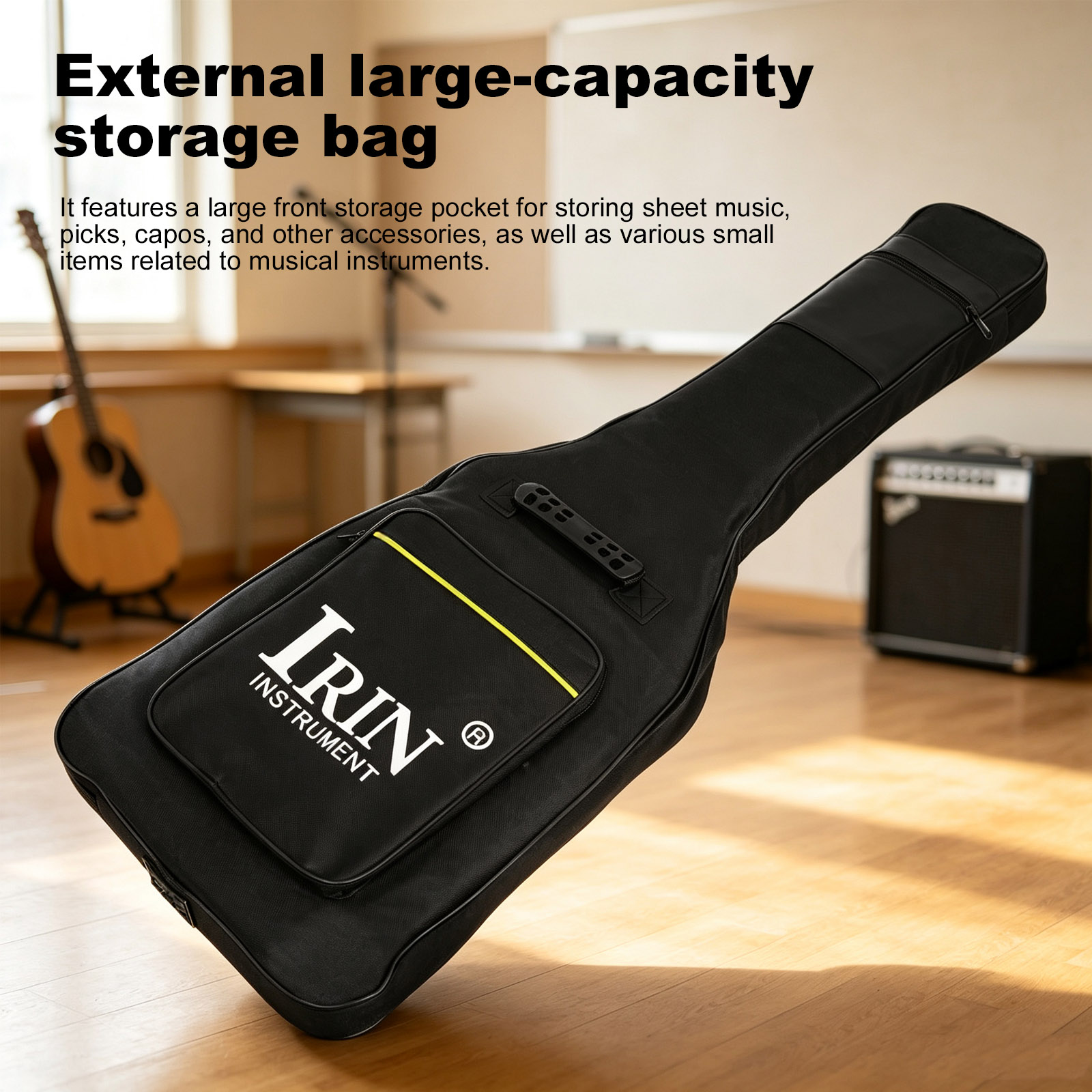 IRIN MC23 Tas Gitar Elektrik 6 - Guitar Strap Padded ulasan dan harga